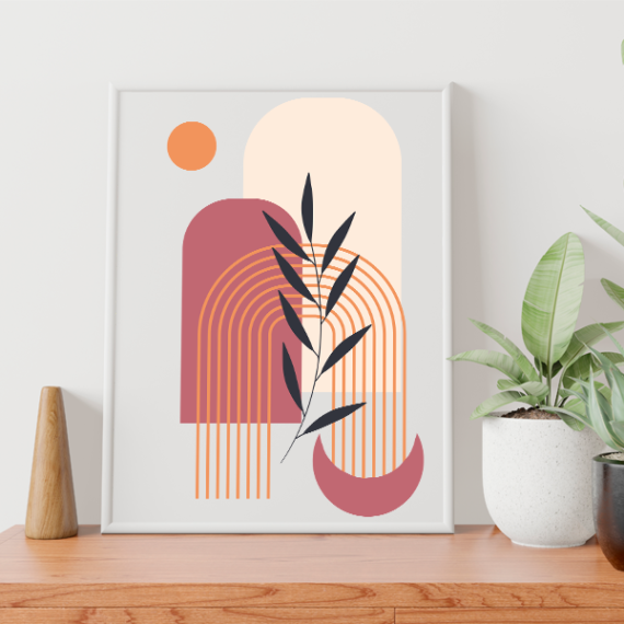 Flat design boho wall art - Image 2